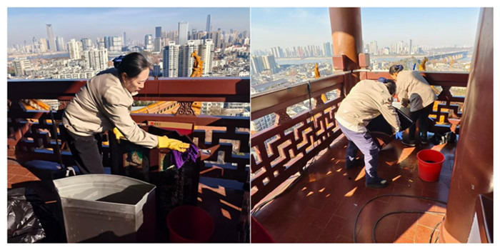 以潔為筆，繪就黃鶴樓新顏 ！